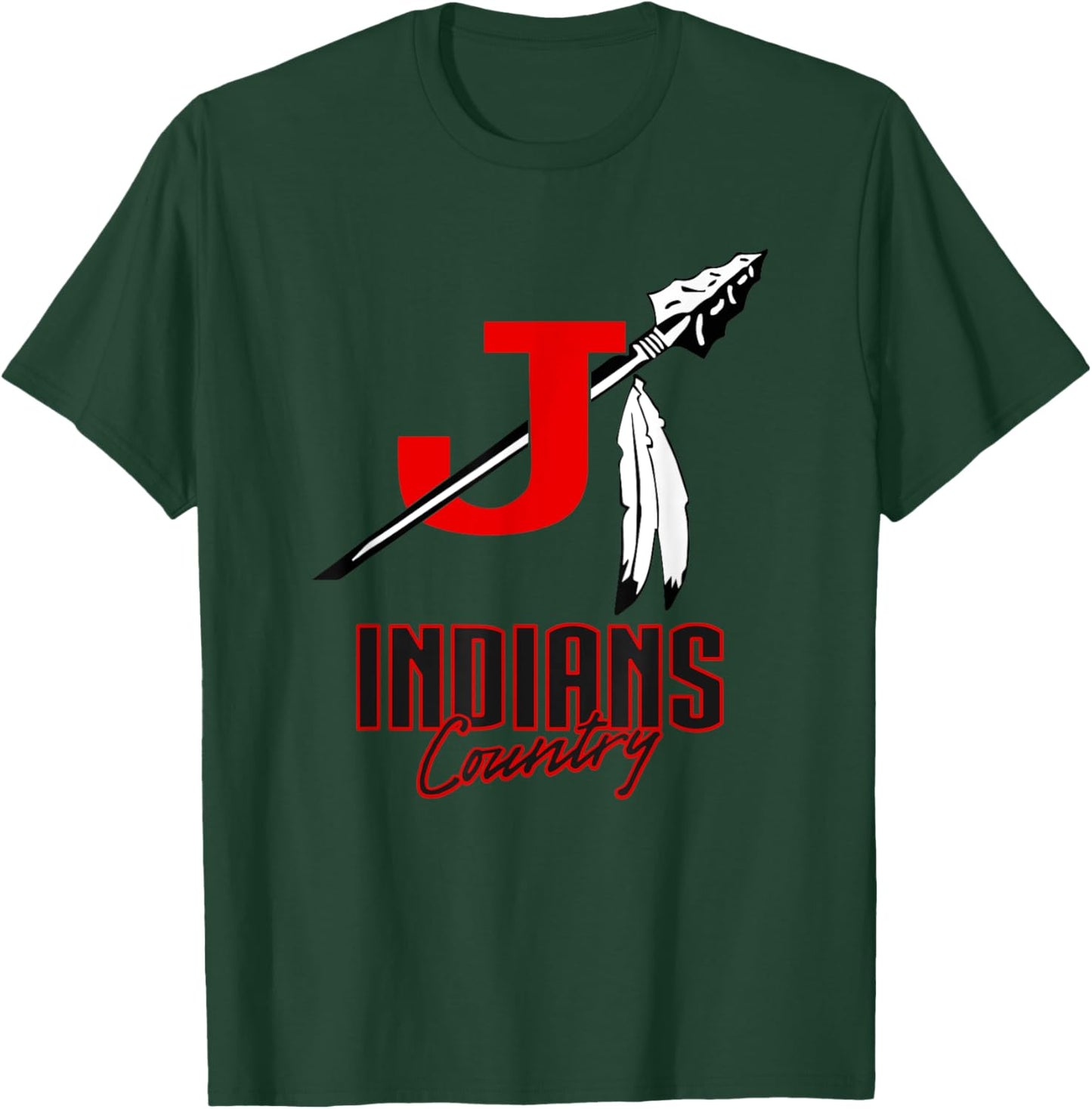 Jackson Indians Logo Country HS T-Shirt - T-Shirt | Forest