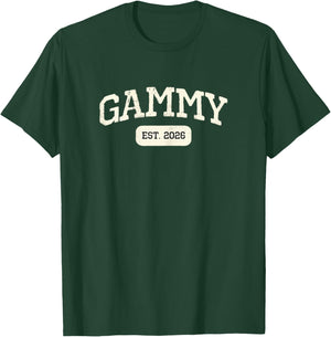 New Gammy Est 2026 1st First Time Pregnancy Announcement T-Shirt - T-Shirt | Forest
