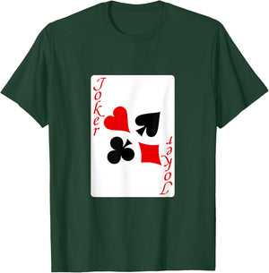 funny halloween shirt 2025 Joker - Playing Card Costume T-Shirt - T-Shirt | Forest