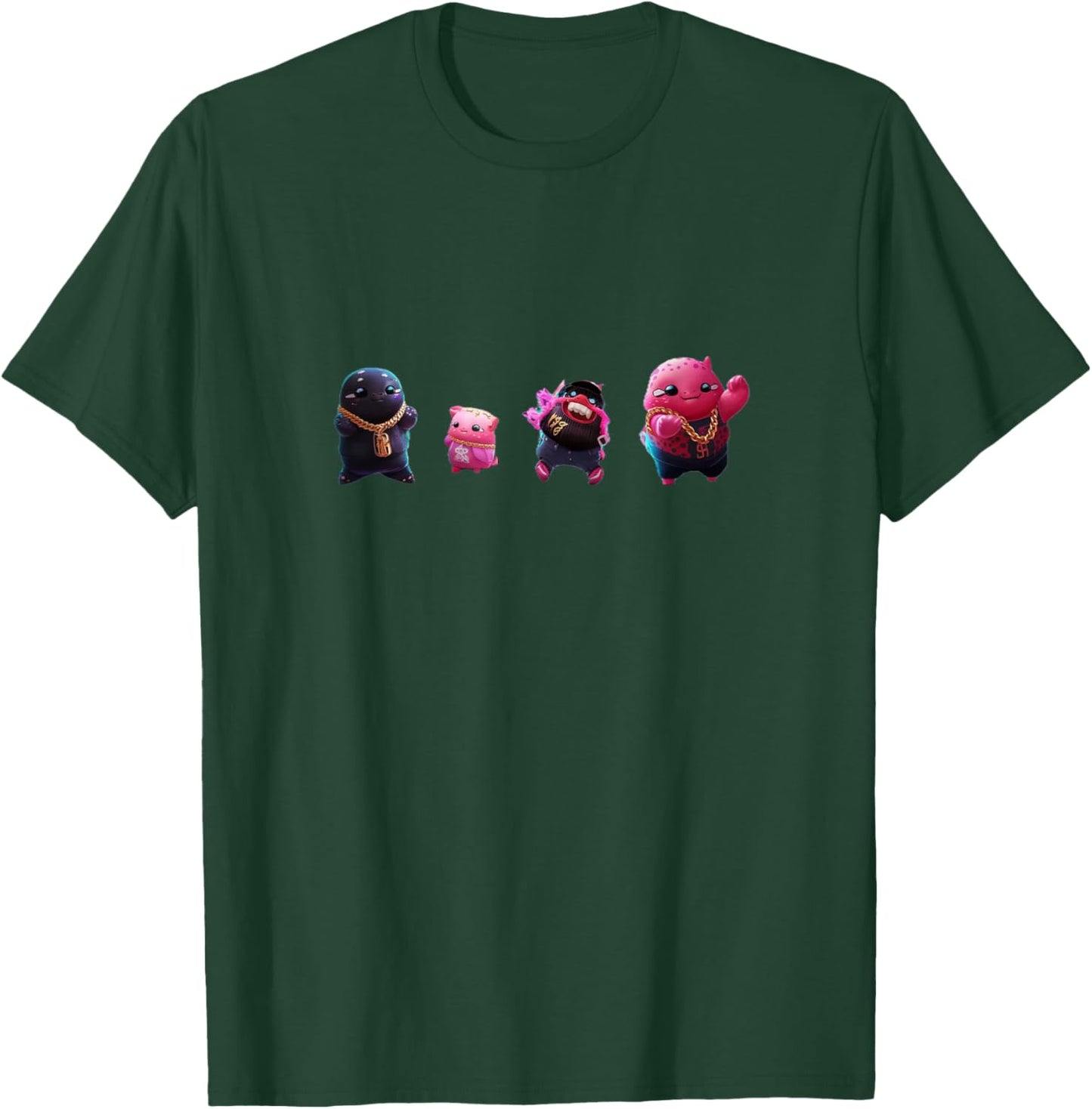 Cute Anime Hiphop Rap Party women girls boys teens T-Shirt - T-Shirt | Forest