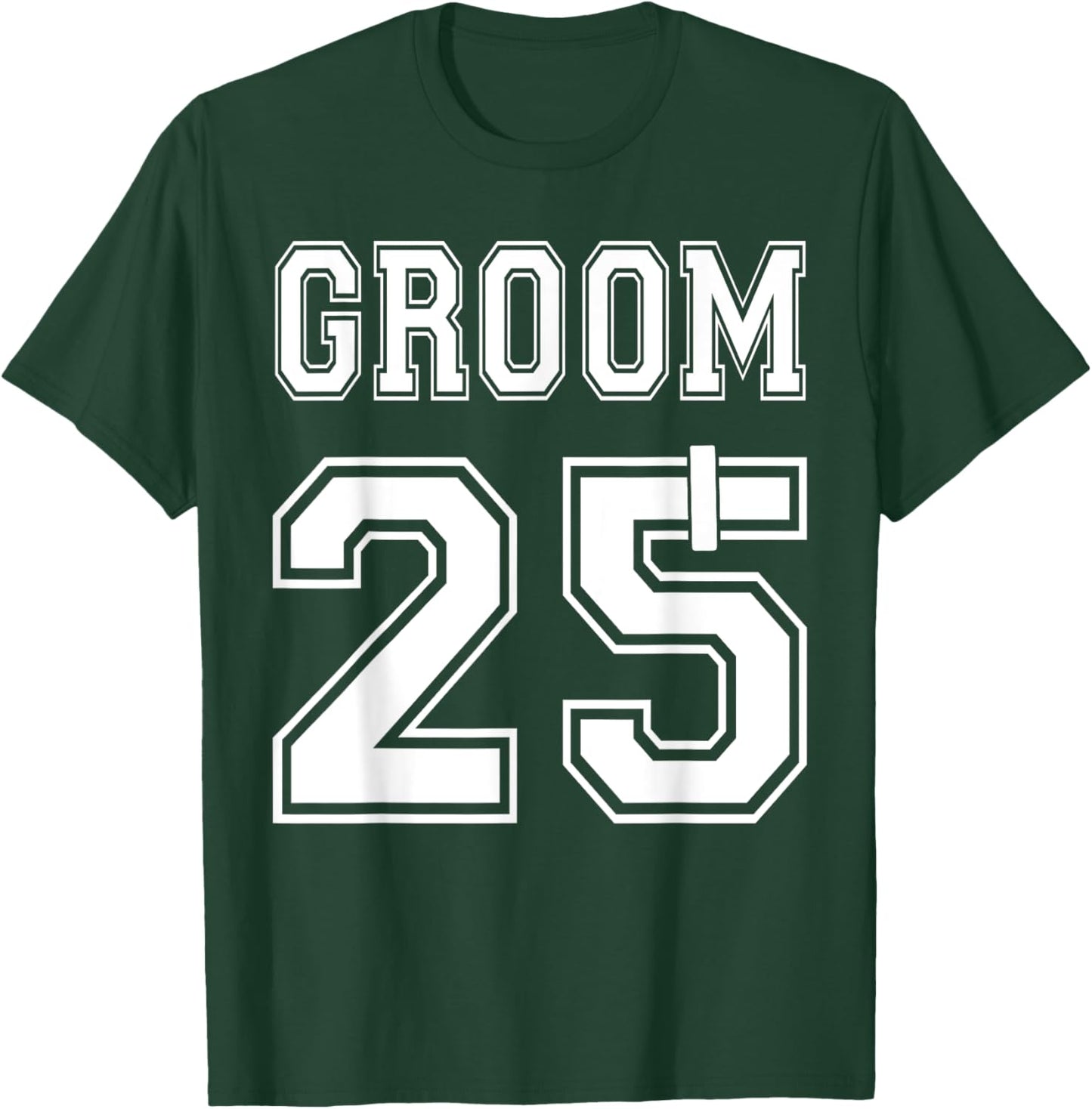 2025 Groom Engagement Party Matching Honeymoon Just Married T-Shirt - T-Shirt | Forest