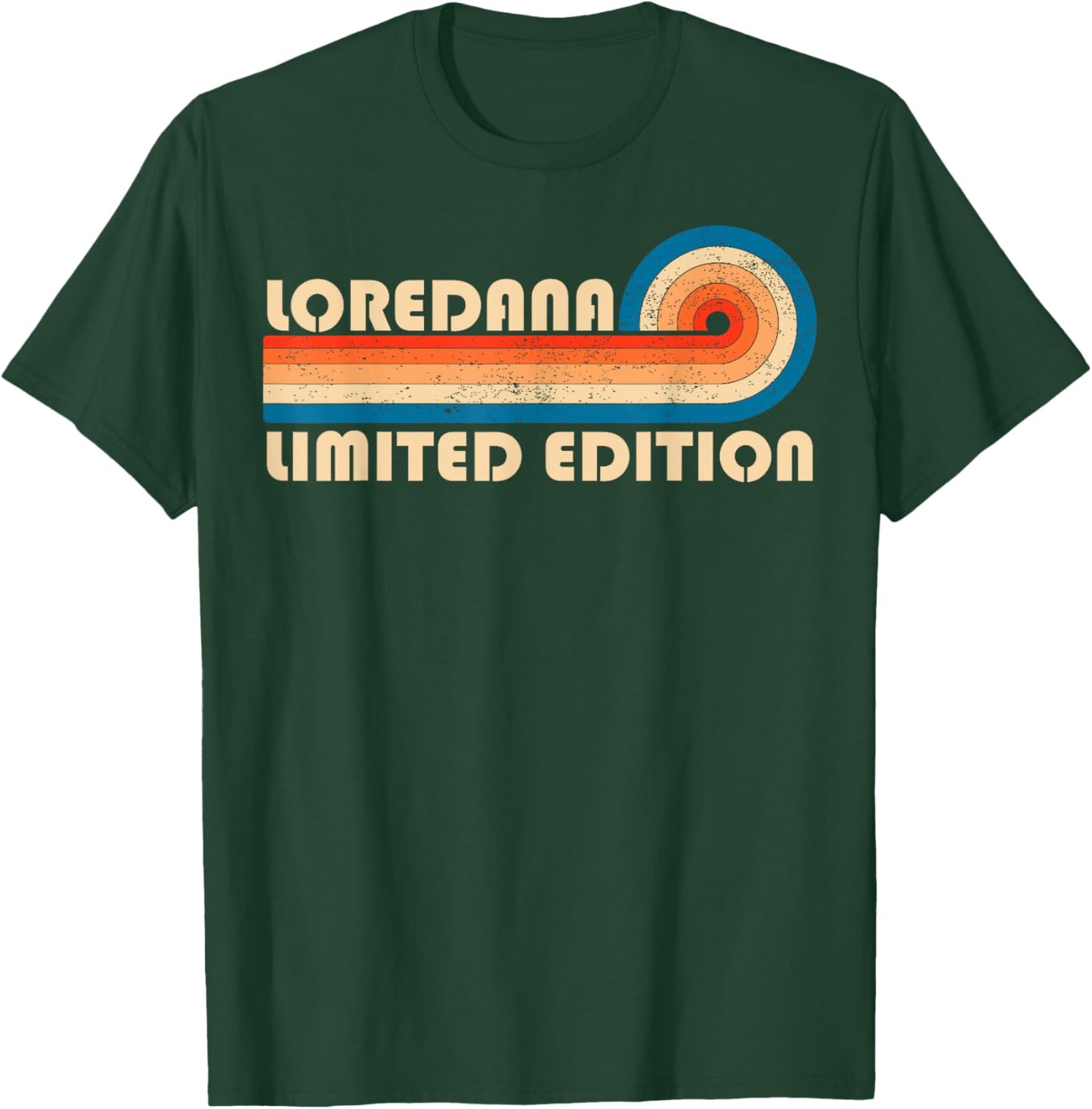 LOREDANA First Name Funny Retro Vintage Birthday T-Shirt - T-Shirt | Forest