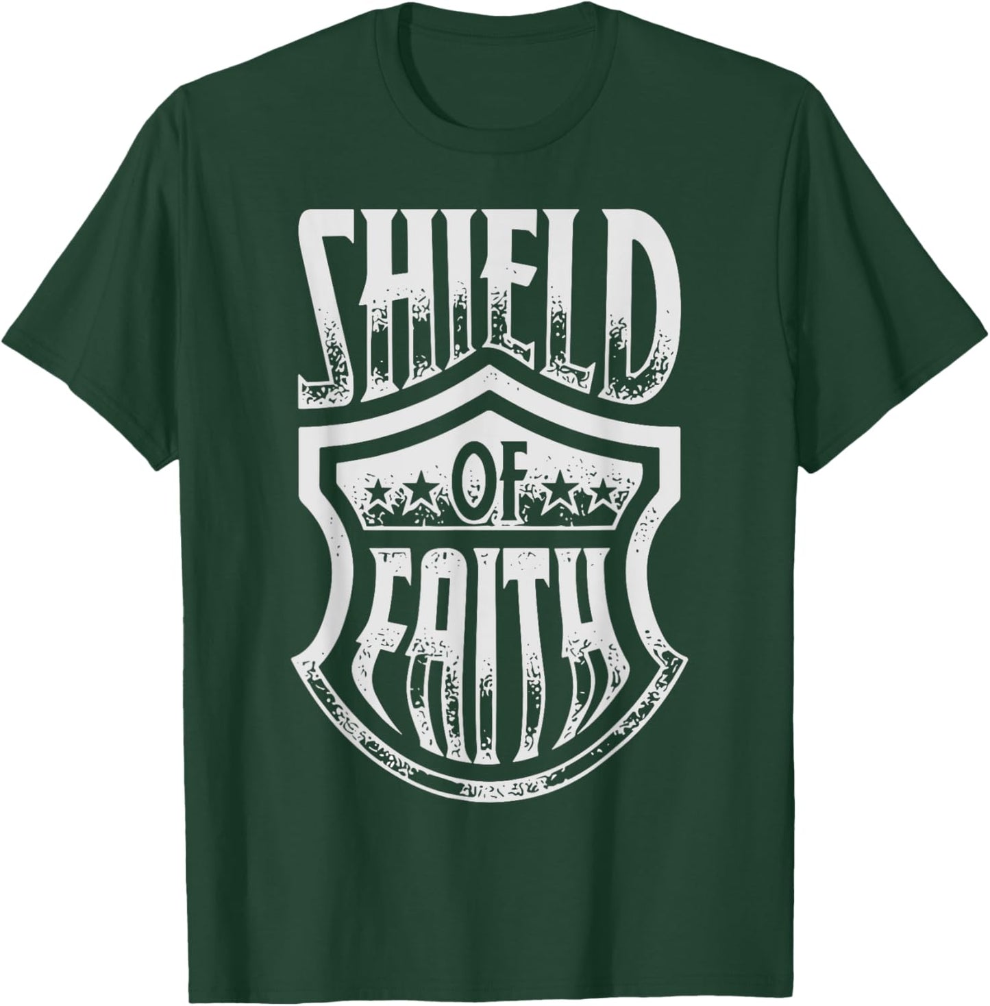 Shield of Faith Ephesians 6:16 Christian Religious Jesus T-Shirt - T-Shirt | Forest