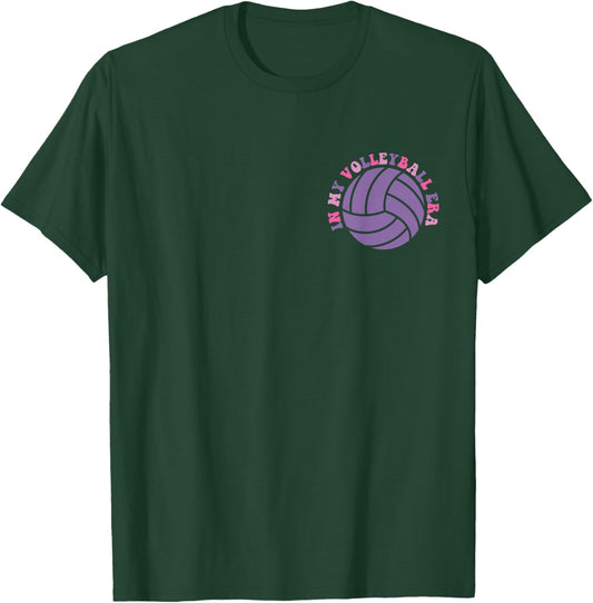 In My Volleyball Era Volleyball Lover 2 Sided T-Shirt - T-Shirt | Forest