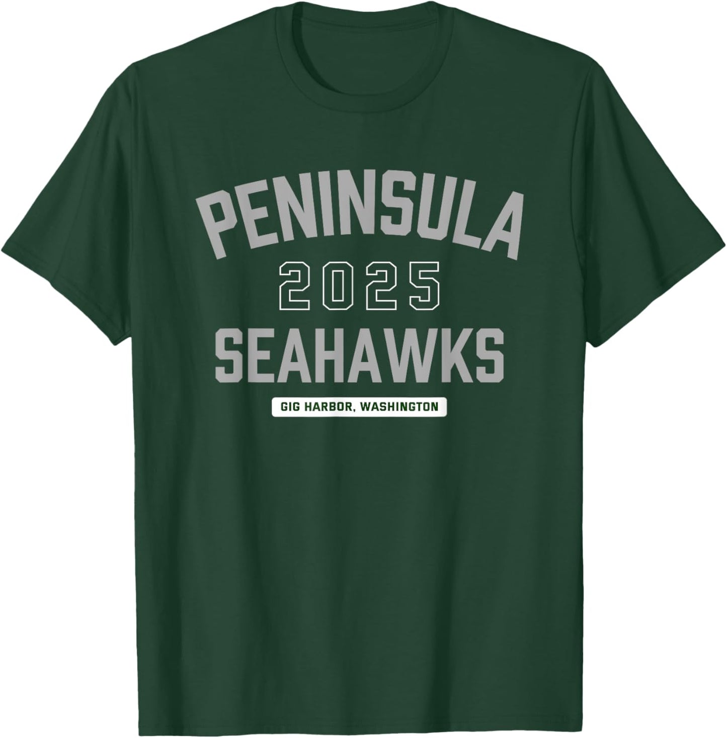 Peninsula Seahawks Gig Harbor, Washington 2025 T-Shirt - T-Shirt | Forest