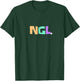 NGL Socially Inspired Text Designed T-Shirt - T-Shirt | Forest