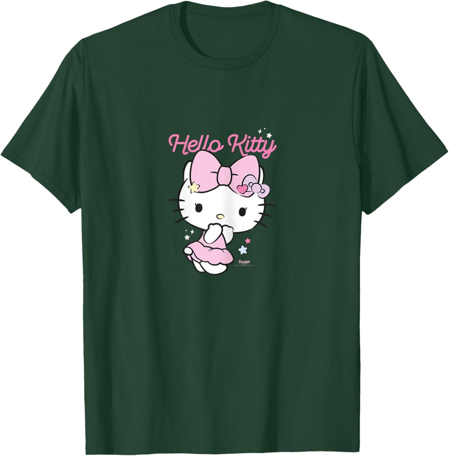 Hello Kitty Character Hoppla Design , black T-Shirt - T-Shirt | Forest
