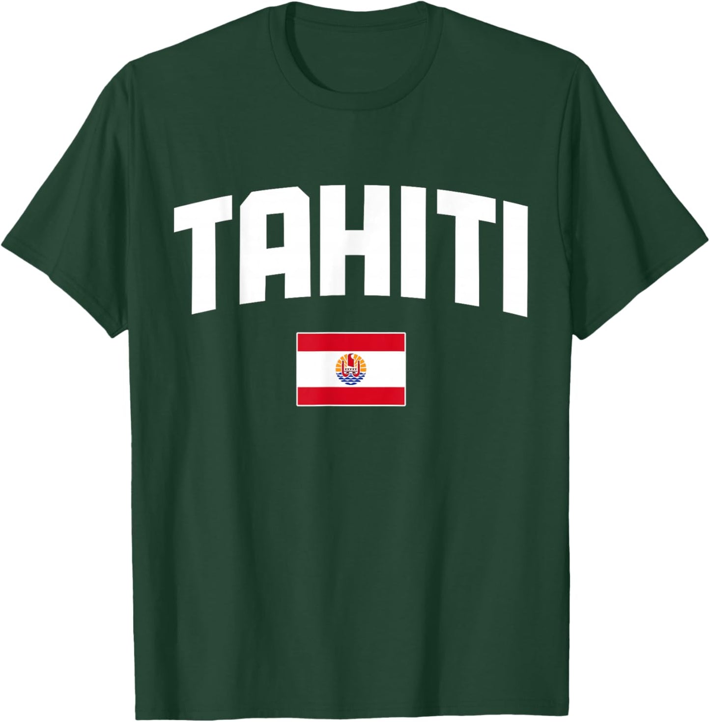Tahiti French Polynesia Tahitian Flag Pride Souvenir T-Shirt - T-Shirt | Forest
