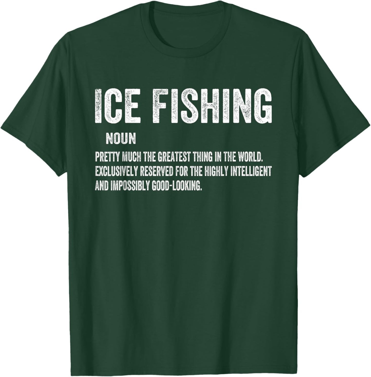 Ice Fishing Women Snow Holes Fishermen -Adults , Black, Small, Short Sleeve, Classic Fit, Polyester 100% T-Shirt - T-Shirt | Forest