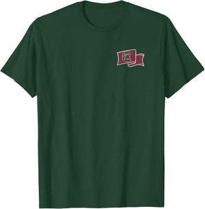 South Carolina Gamecocks Front/Back Vintage Flag Black T-Shirt - T-Shirt | Forest