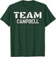 Team Campbell Unique Personalized Matching Family T-Shirt - T-Shirt | Forest