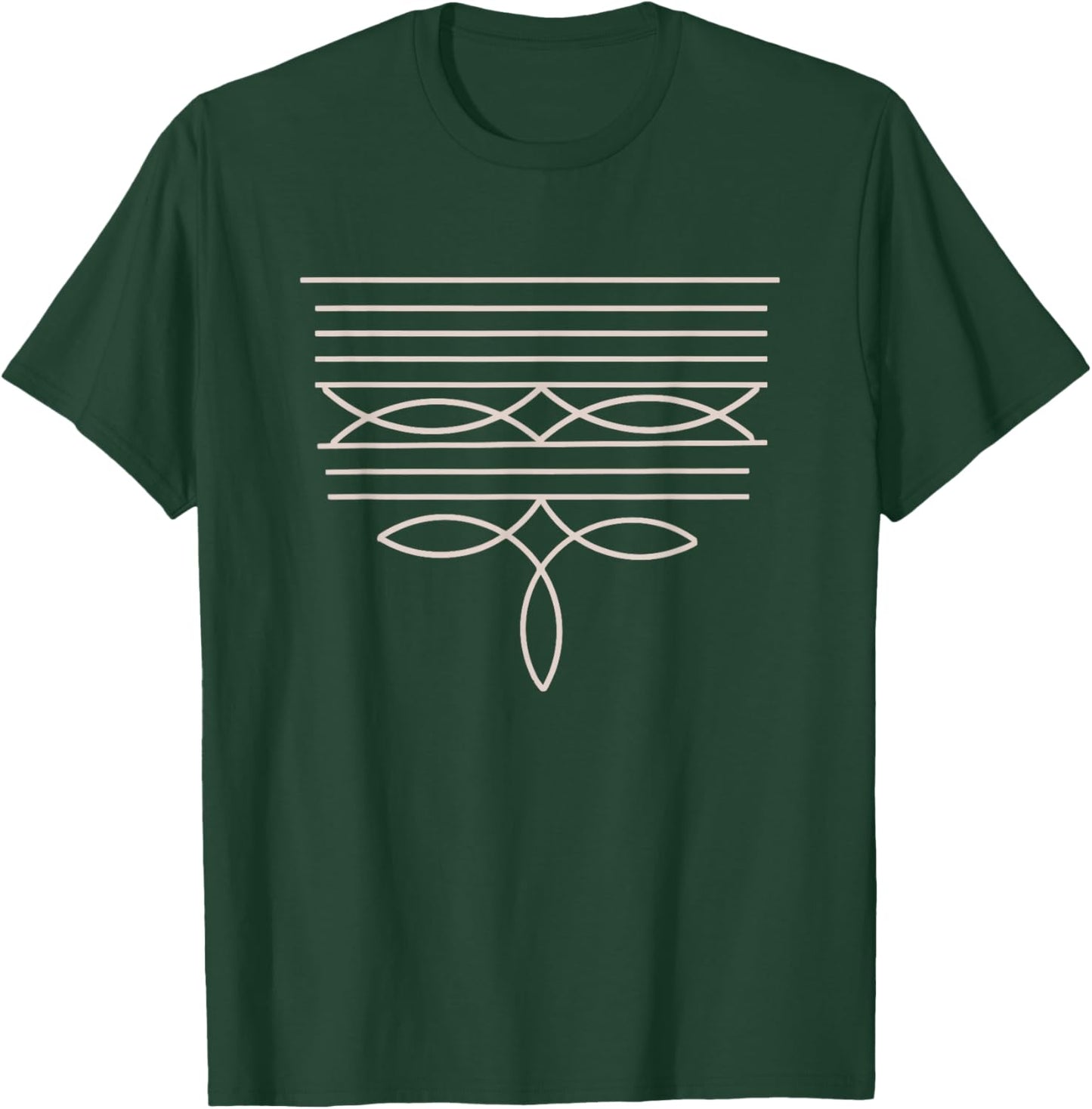 Western Boot Stitch T-Shirt - T-Shirt | Forest