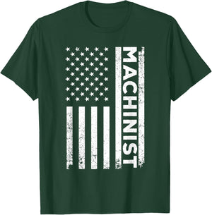 Machinist Art Dad Machine Operator CNC Machinist T-Shirt - T-Shirt | Forest