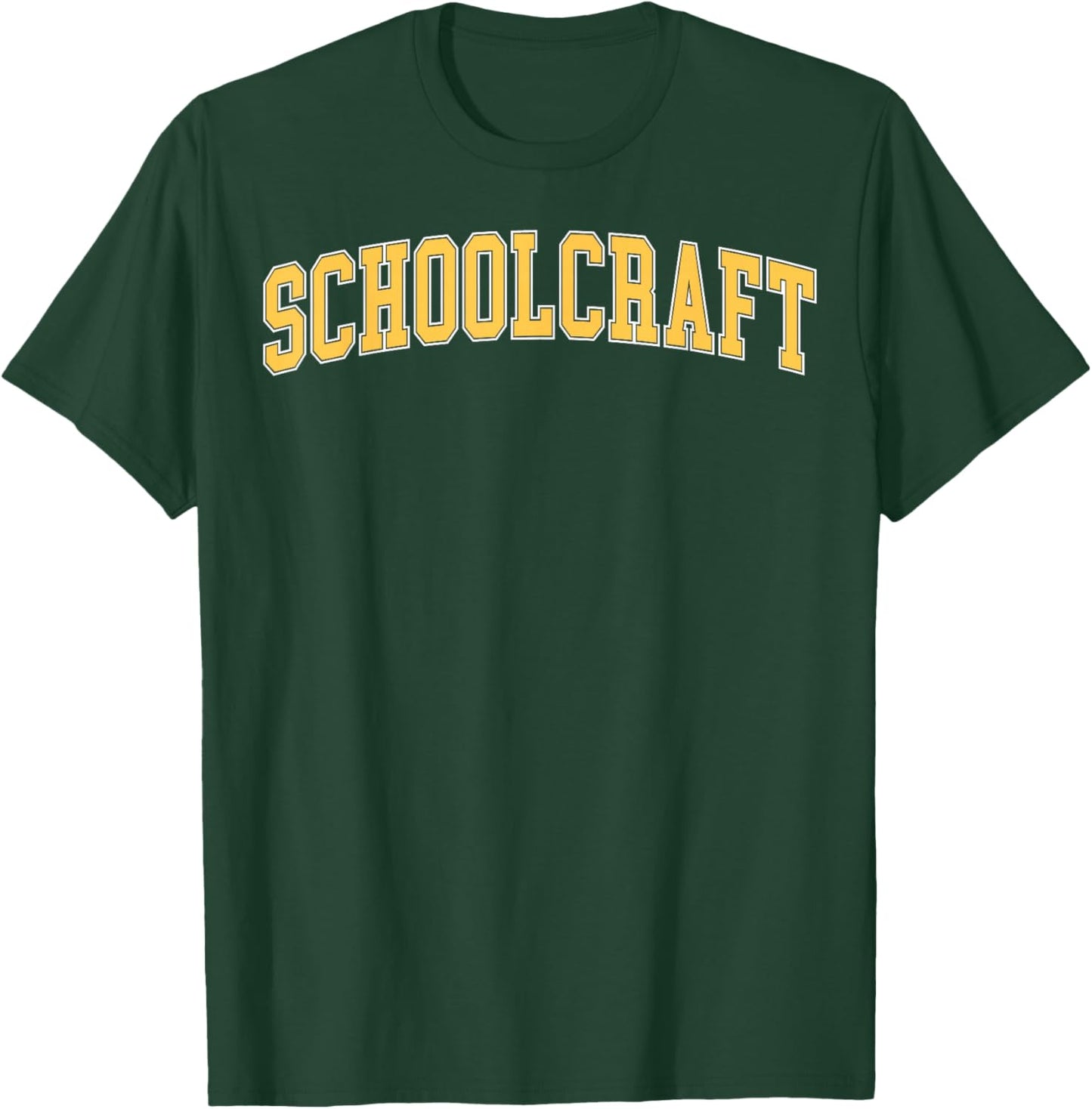 Retro Personalized Schoolcraft Name Vintage Arch Men Women T-Shirt - T-Shirt | Forest