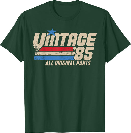 Vintage '85 Retro 40th Birthday Top 1985 Dad USA 40 T-Shirt - T-Shirt | Forest