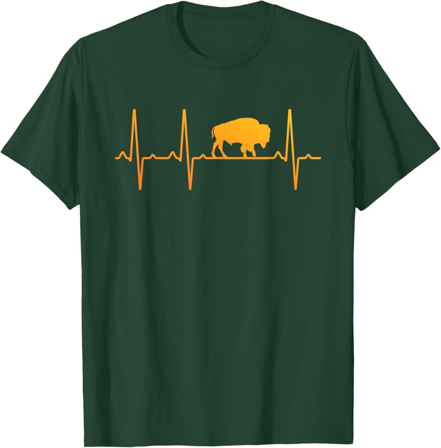 Cool Bison Design Women Kids Buffalo Bison Lovers T-Shirt - T-Shirt | Forest