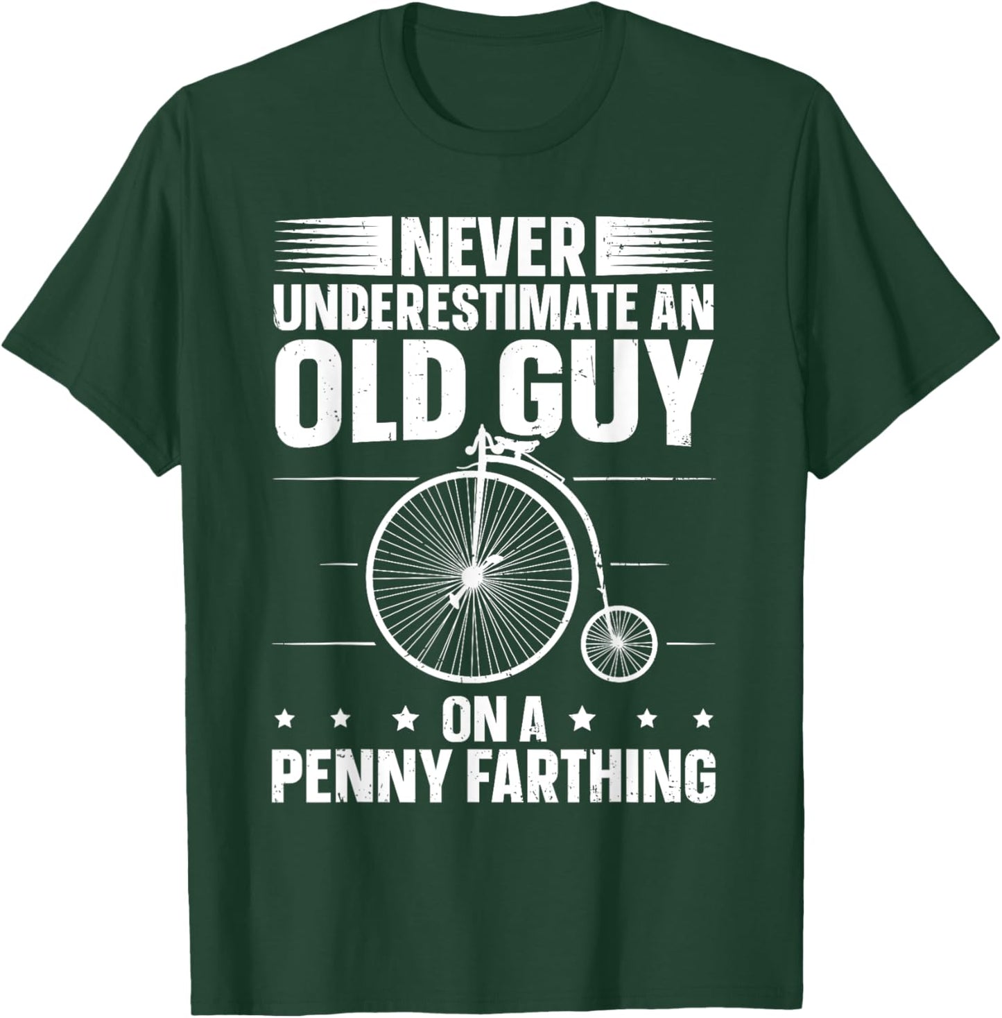 Retro Bicycle Design for a Penny Farthing Expert T-Shirt - T-Shirt | Forest