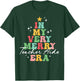 In My Very Merry Teacher Aide Era Christmas Groovy Matching T-Shirt - T-Shirt | Forest