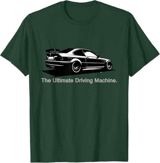 Ultimate Driving Machine Vintage Euro E46 3 Series T-Shirt - T-Shirt | Forest
