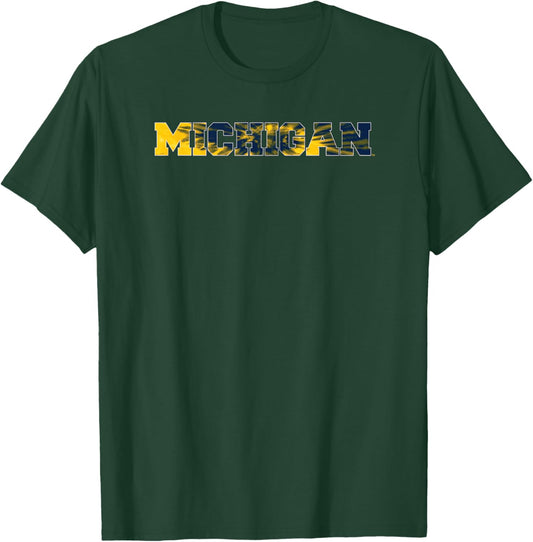 University of Michigan Wolverines Tie-Dye T-Shirt - T-Shirt | Forest