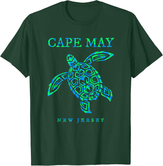 Cape May New Jersey NJ Sea Turtle Boys Girls Toddler T-Shirt - T-Shirt | Forest