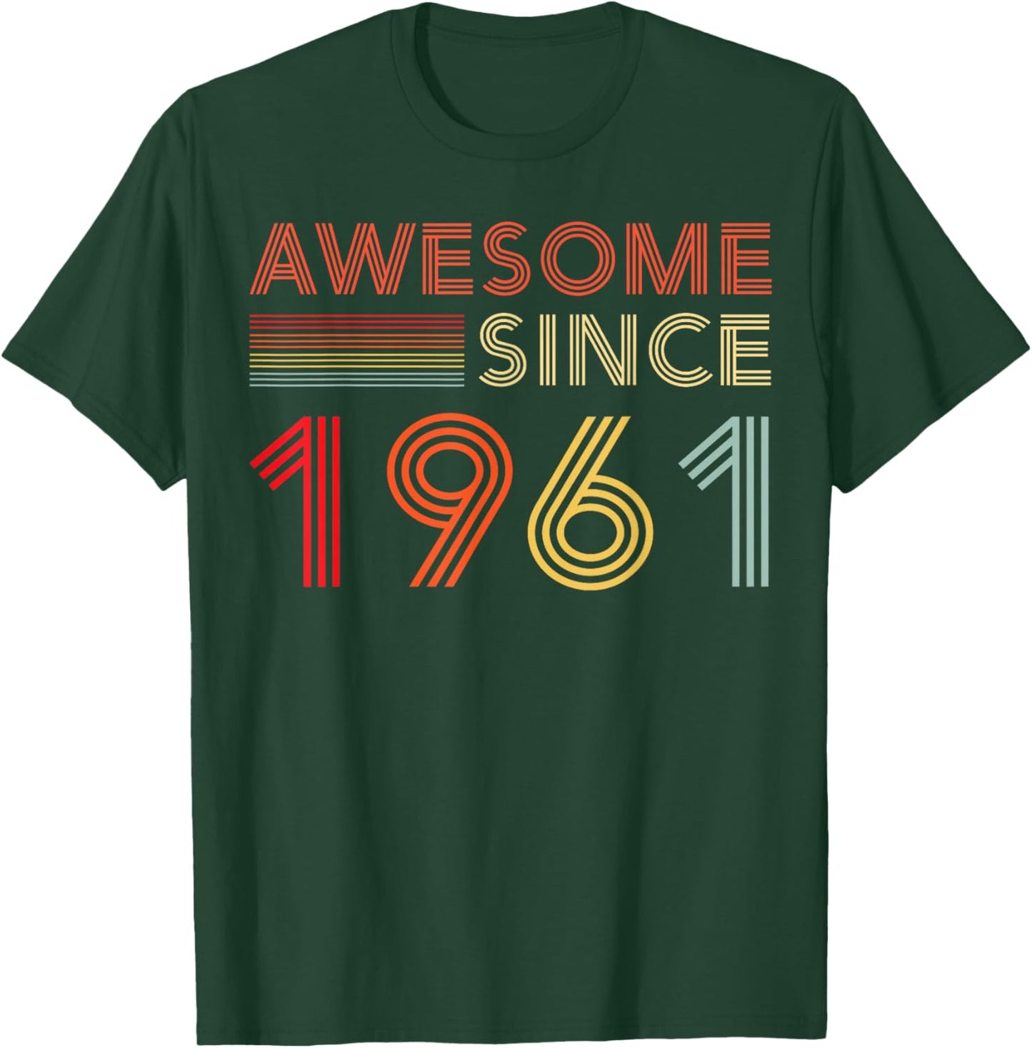 Awesome 65 Birthday Decorations Men 65yr 1961 65th Birthday T-Shirt - T-Shirt | Forest