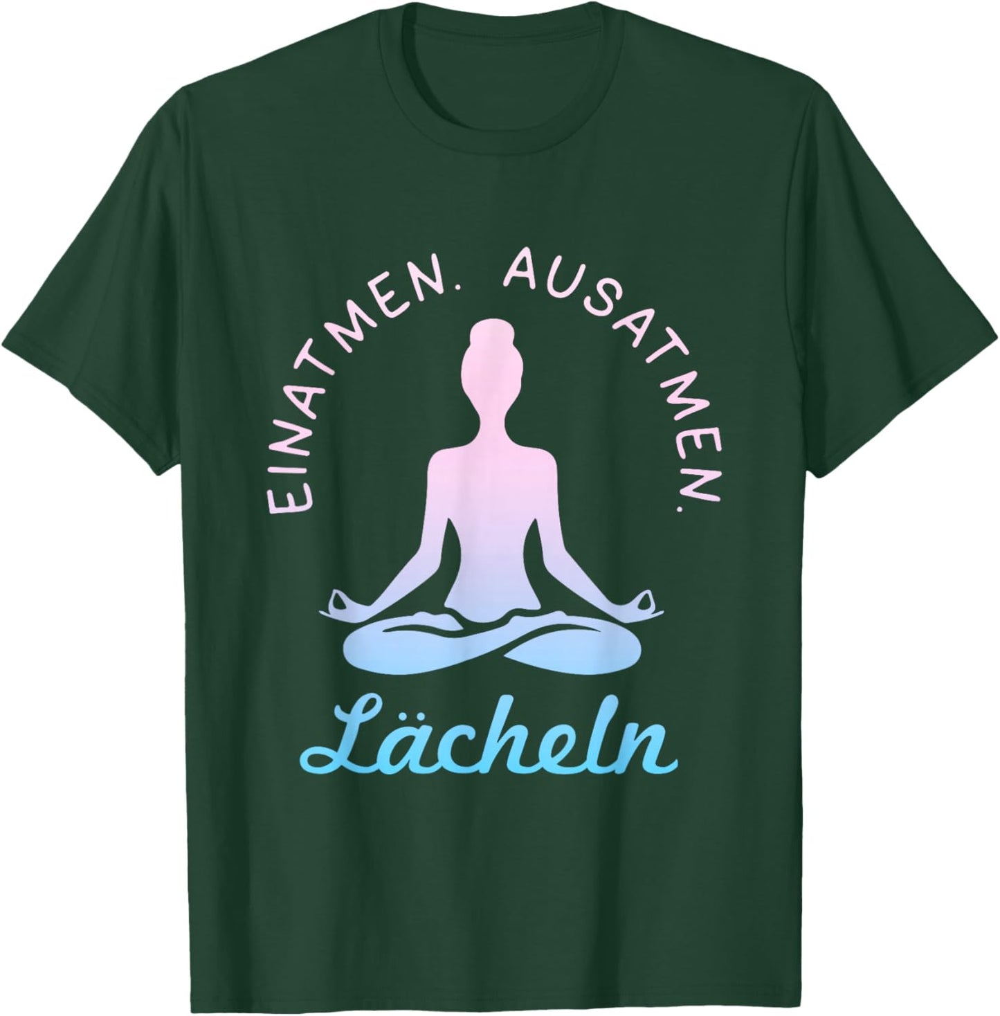 Yoga Smile Funny For Yogi And Spiritual Sports , black, S T-Shirt - T-Shirt | Forest