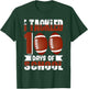 I Tackled 100 Days School 100th Day Football Student Teacher T-Shirt - T-Shirt | Forest