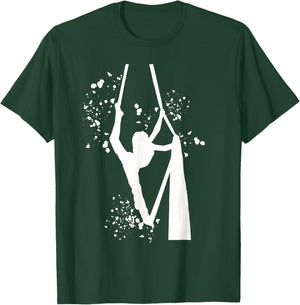 Aerialist Colorsplash Aerial Yoga Kids Aerial Silk T-Shirt - T-Shirt | Forest