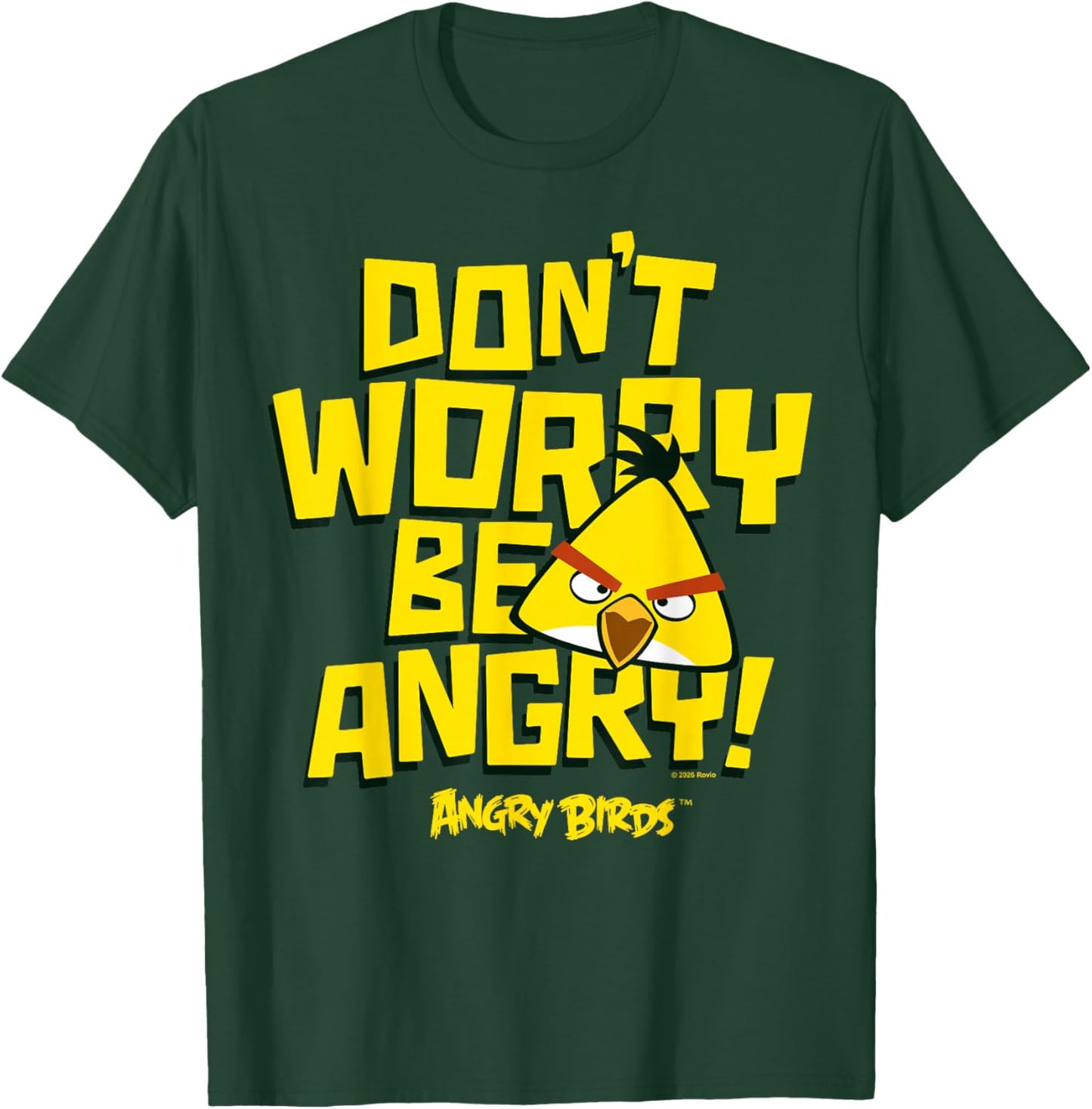 Angry Birds Chuck Don't Worry Be Angry T-Shirt - T-Shirt | Forest
