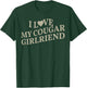 I Love My Cougar Girlfriend Boyfriend Gift I Heart My Cougar T-Shirt - T-Shirt | Forest