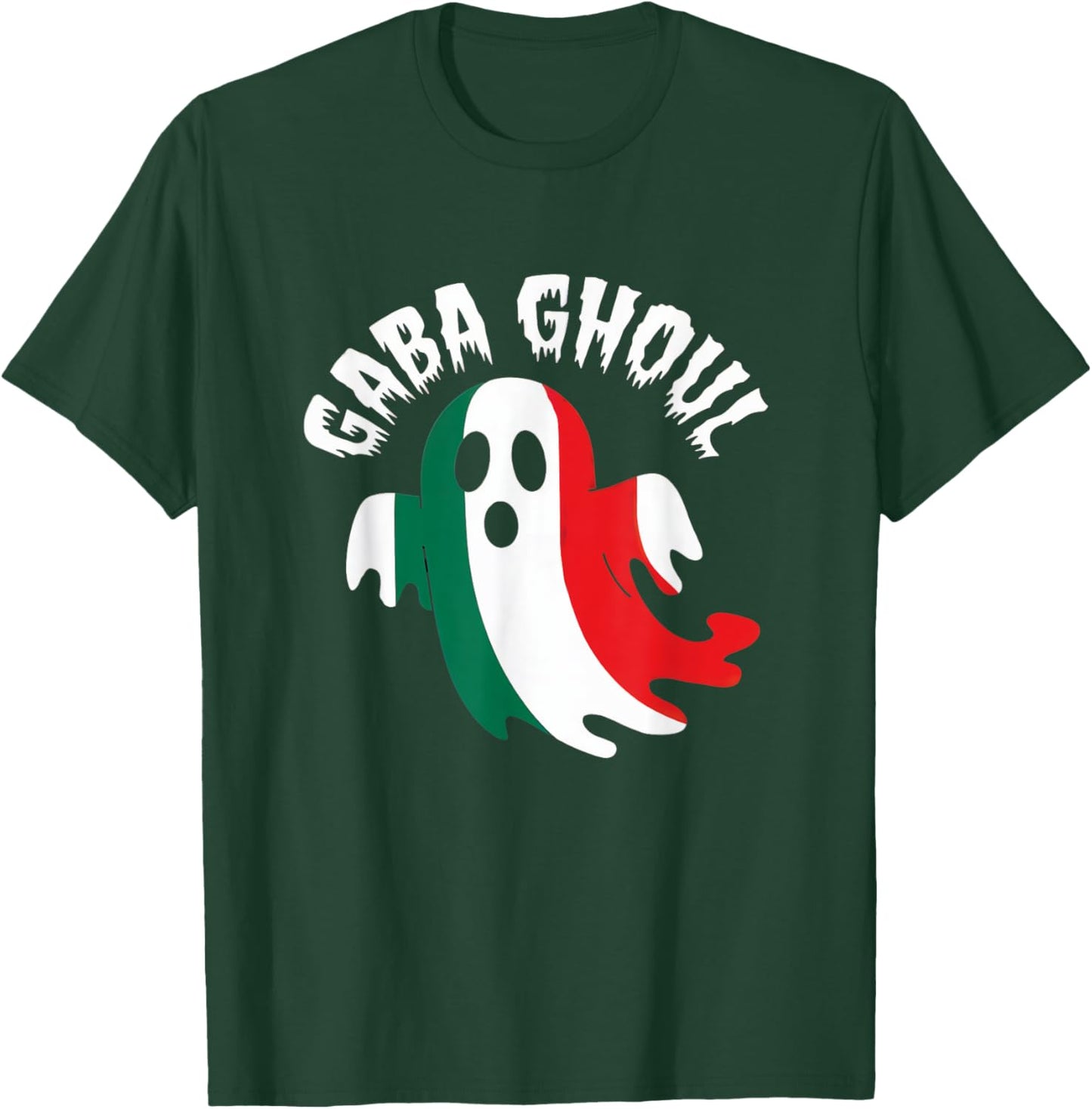 Halloween Gaba Ghoul Ghost Funny Italian Gabagool Pun T-Shirt - T-Shirt | Forest
