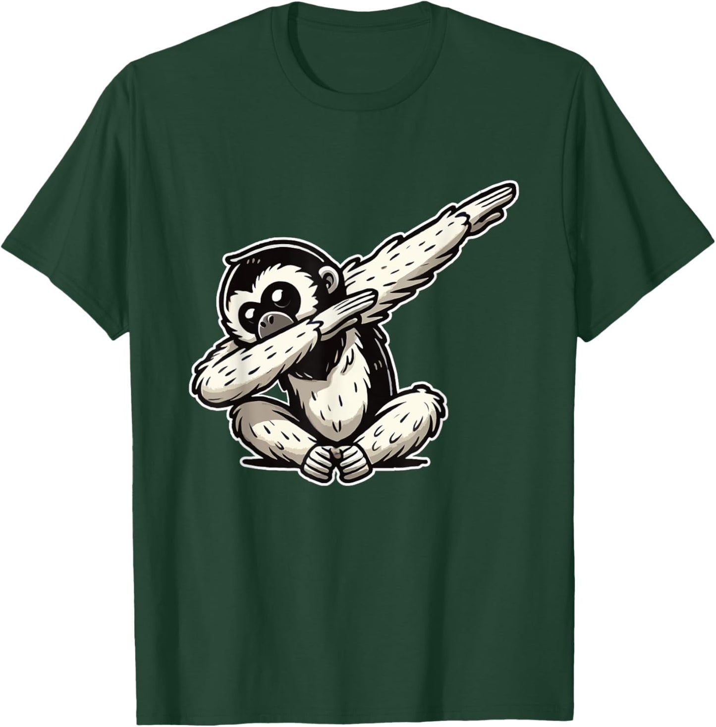 Gibbon Monkeys Funny Gibbon Monkey T-Shirt - T-Shirt | Forest