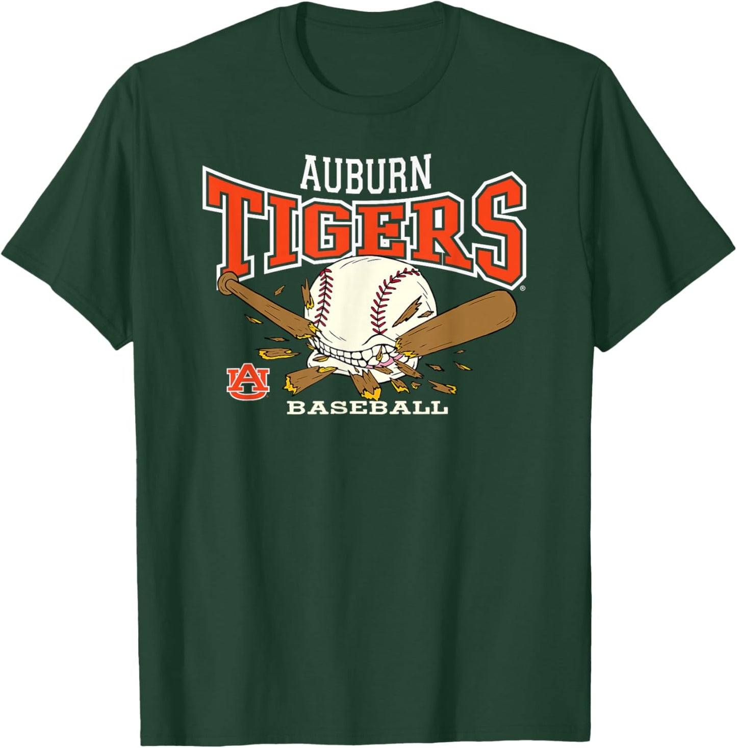 Auburn Tigers Baseball Bite Navy Officially Licensed T-Shirt - T-Shirt | Forest