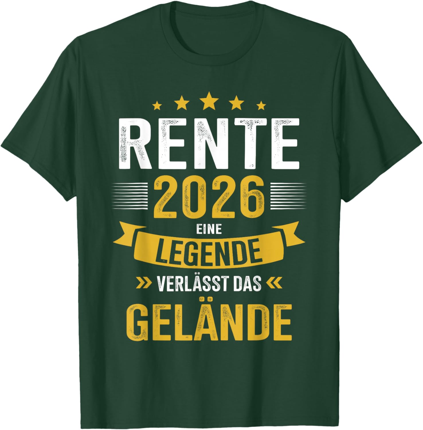 Rente 2026 eine Legende verlässt das Gelände Rentner T-Shirt - T-Shirt | Forest