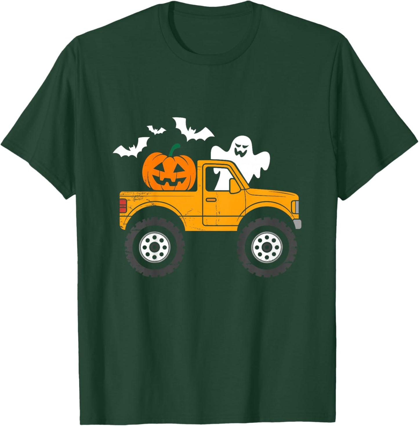 Kids Monster Truck Halloween Costume for Boys Toddler T-Shirt - T-Shirt | Forest