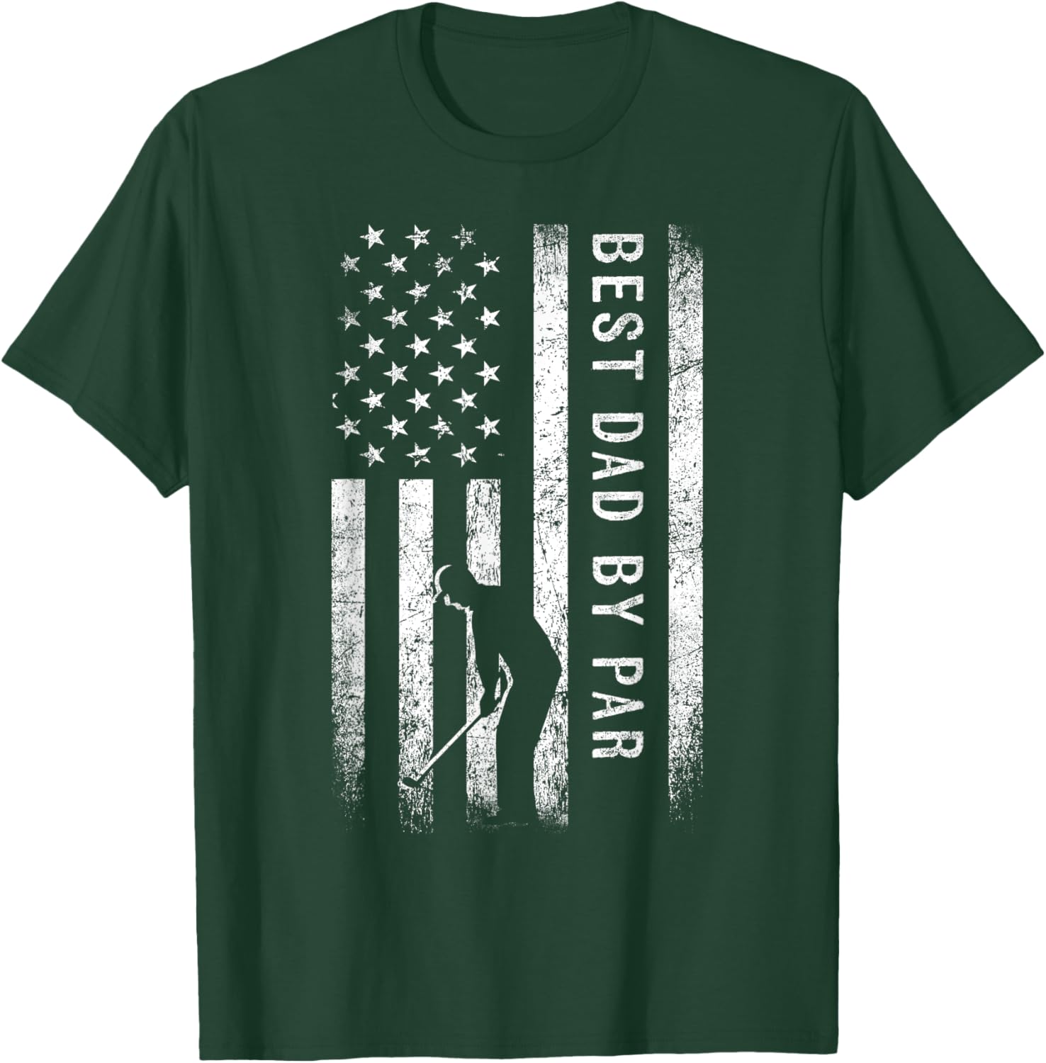 Best Dad By Par Golfing Gifts Dad Father's Day Golf T-Shirt - T-Shirt | Forest