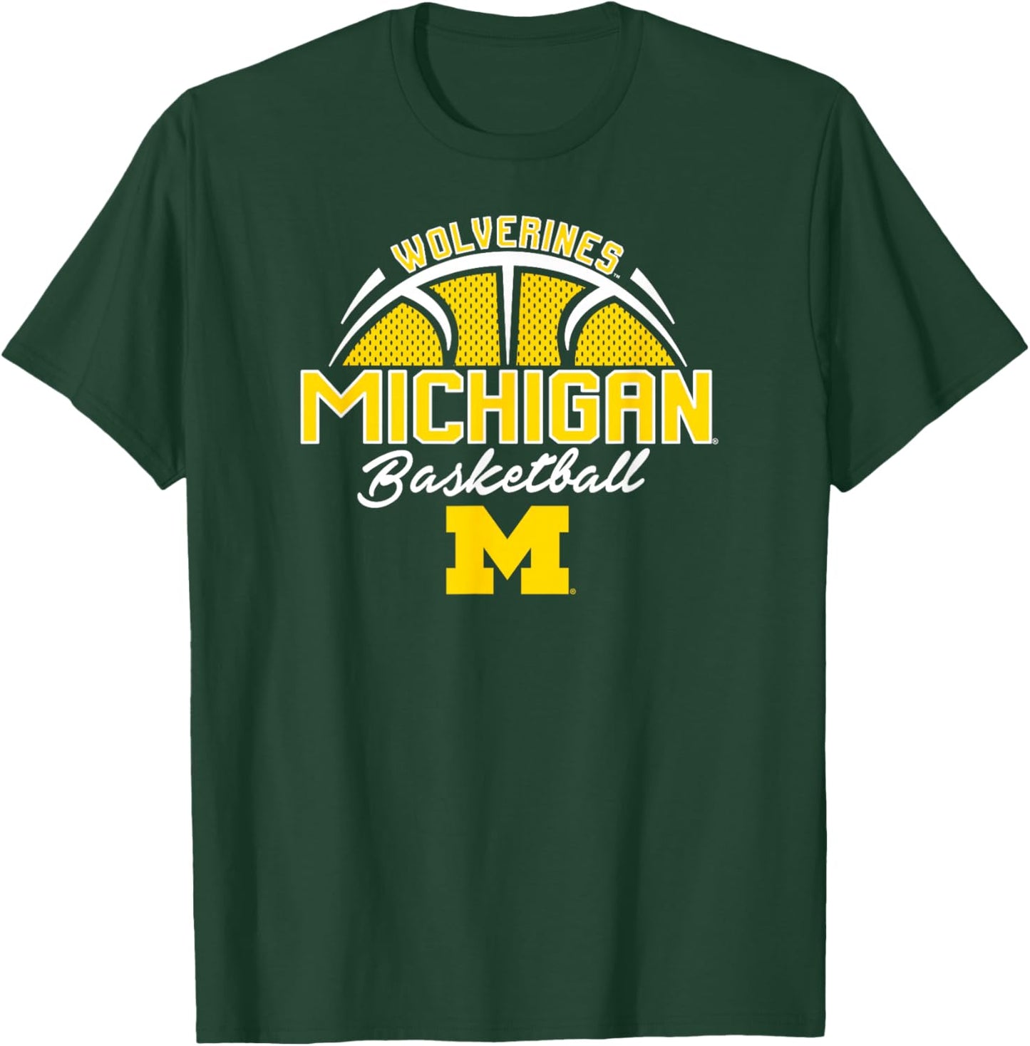Michigan Wolverines Basketball Three Pointer Navy T-Shirt - T-Shirt | Forest