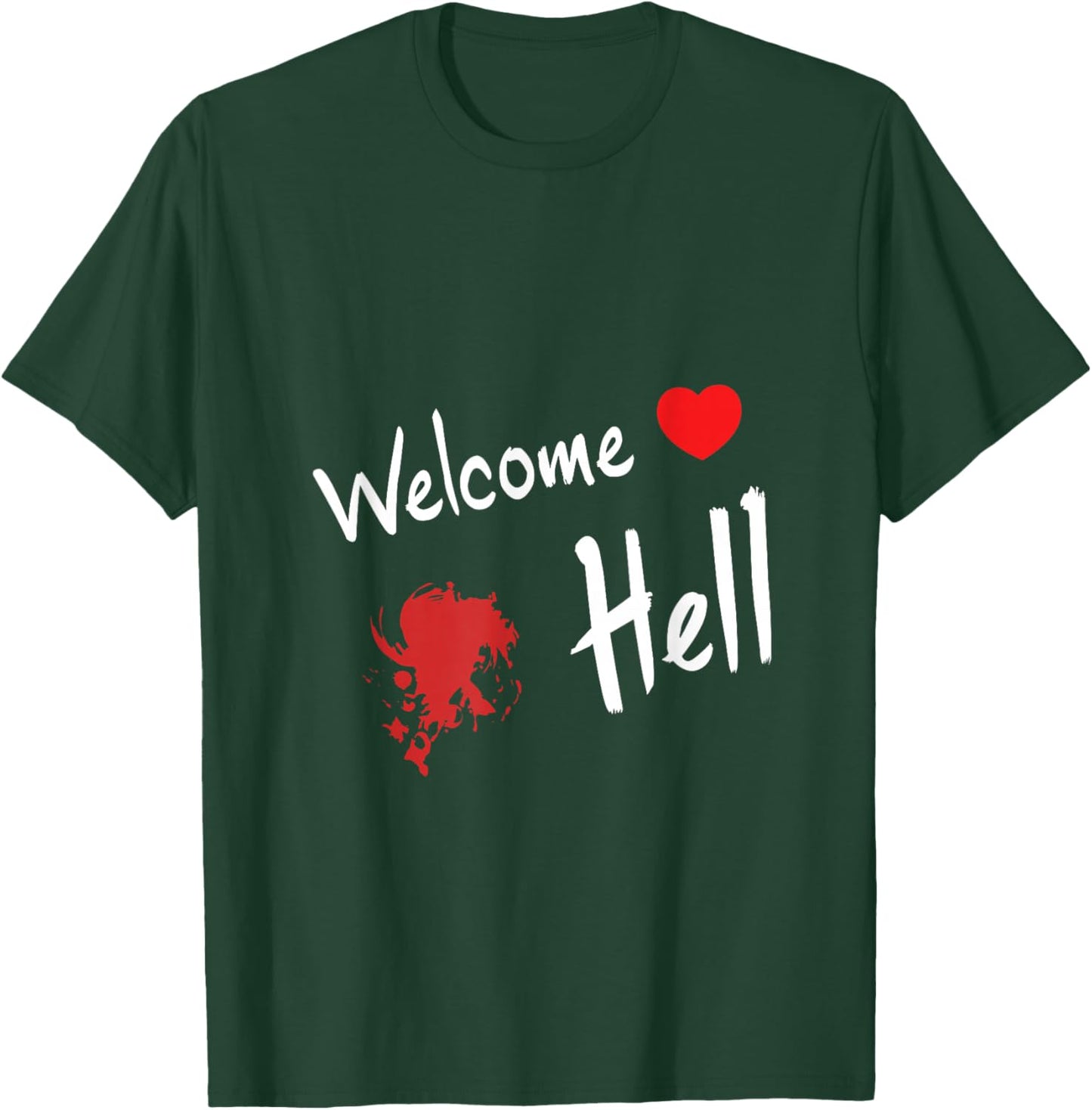 Mini-Hakkero Touhou Project - Welcome Hell Gensokyo Relaxed Anime - Black - Small T-Shirt - T-Shirt | Forest