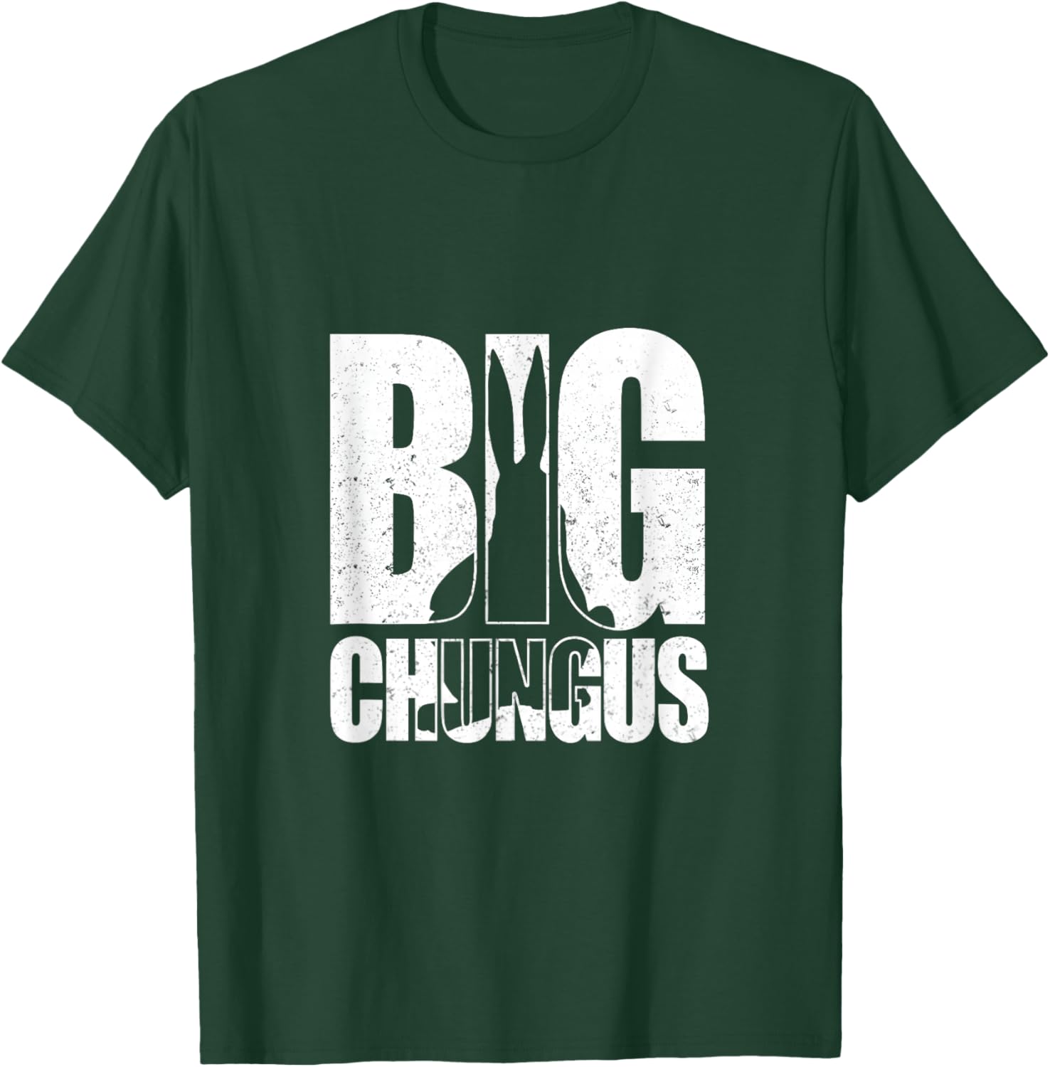 Big Chungus Funny Bunny Meme Retro Distressed Humor Design T-Shirt - T-Shirt | Forest