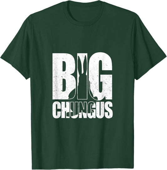 Big Chungus Funny Bunny Meme Retro Distressed Humor Design T-Shirt - T-Shirt | Forest