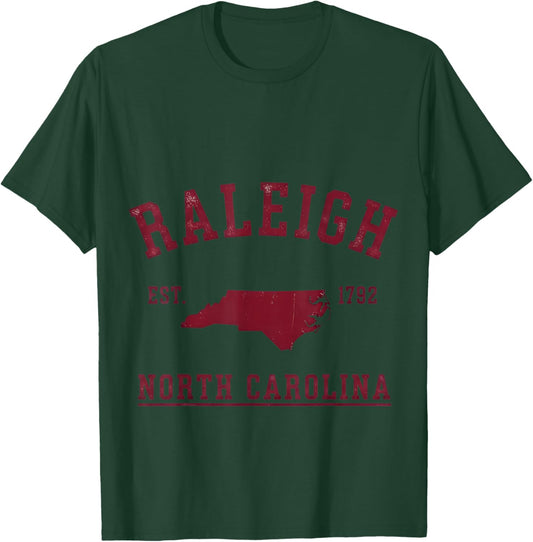 Raleigh Est. 1792 North Carolina T-Shirt - T-Shirt | Forest