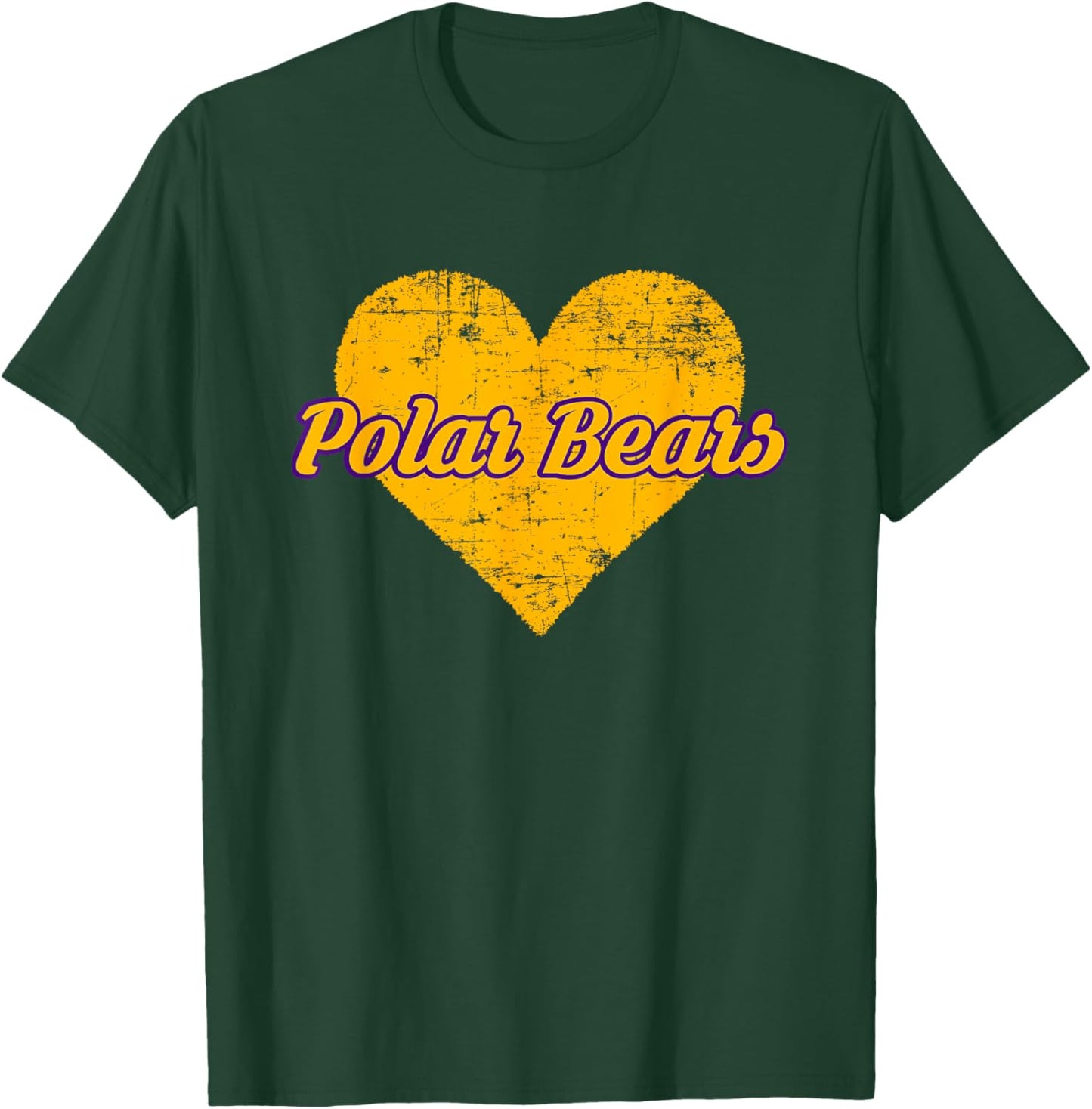 Jackson Polar Bears Over Heart T-Shirt - T-Shirt | Forest