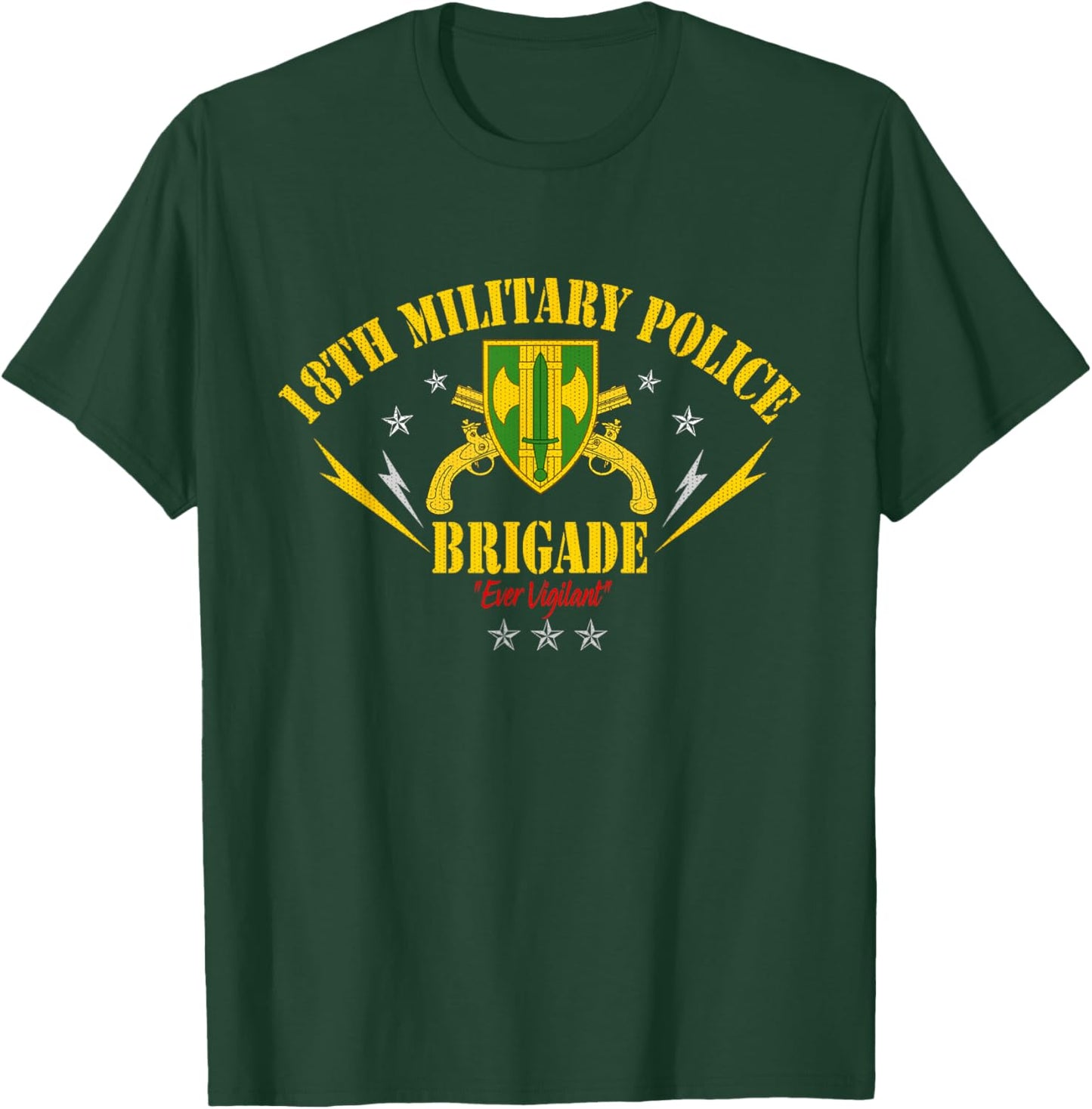USA 18th Military Police Brigade Veterans Day Patriotic Papa T-Shirt - T-Shirt | Forest