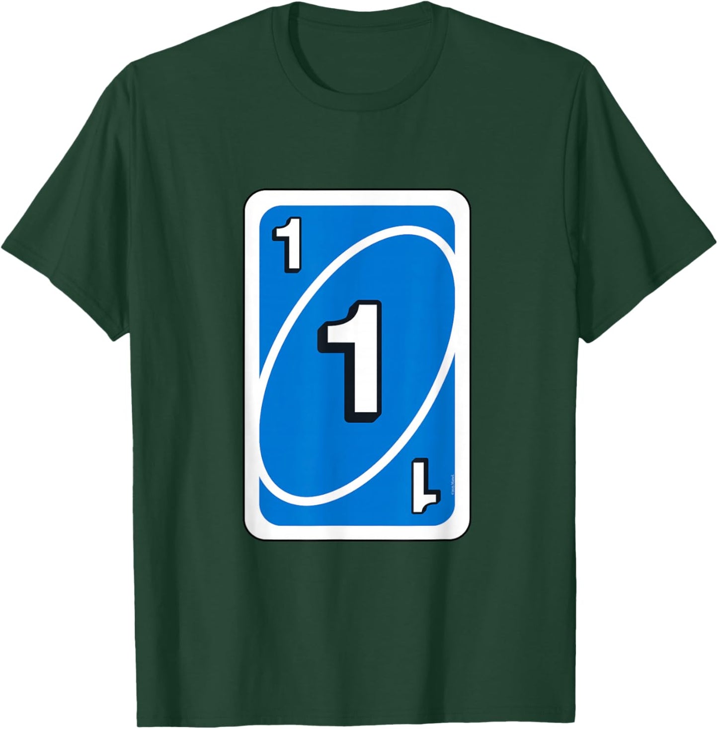 UNO Halloween Blue 1" Card T-Shirt - T-Shirt | Forest