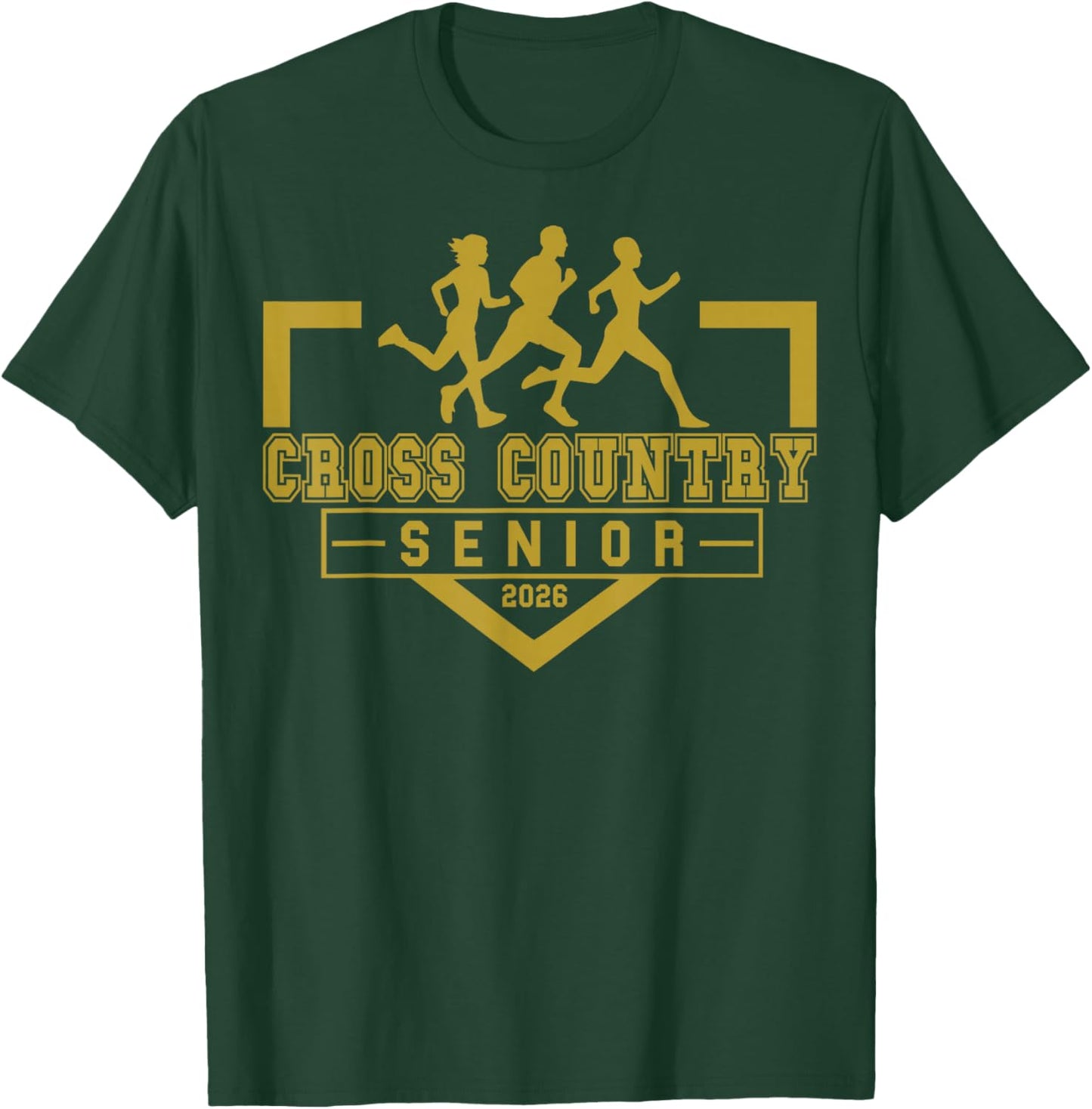 Cross Country Senior Night XC Senior 2026 Graduation 39 T-Shirt - T-Shirt | Forest