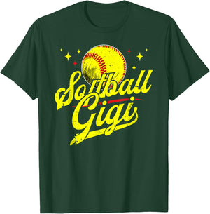 Softball Gigi Of A Softball Player Gigi T-Shirt - T-Shirt | Forest