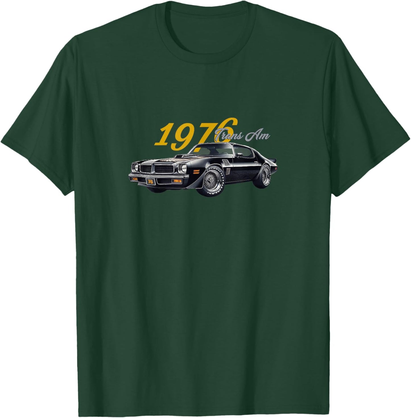Classic 1976 Trans AM, Vintage American Muscle Cars, 1970s T-Shirt - T-Shirt | Forest