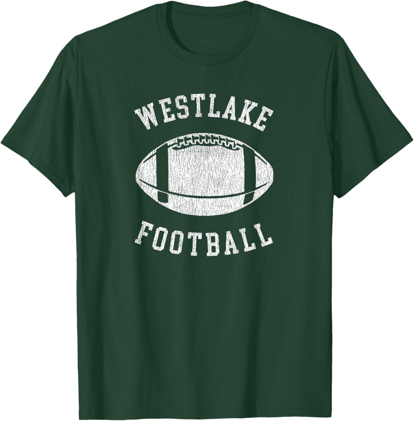 Westlake Football Distressed Vintage 80's Throwback Classic T-Shirt - T-Shirt | Forest