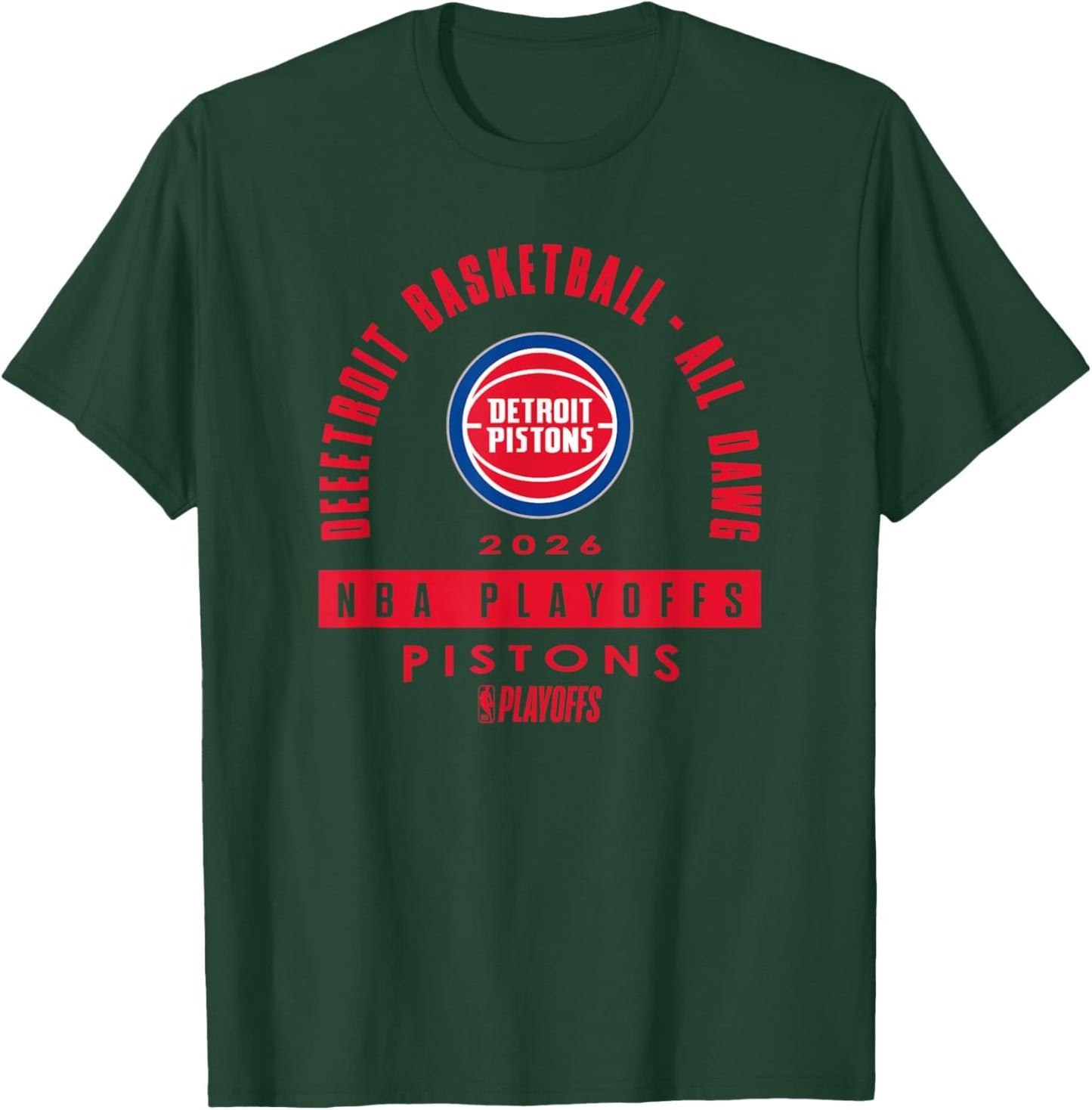 NBA 2026 Playoffs Mantra Pistons Over The Rainbow T-Shirt - T-Shirt | Forest